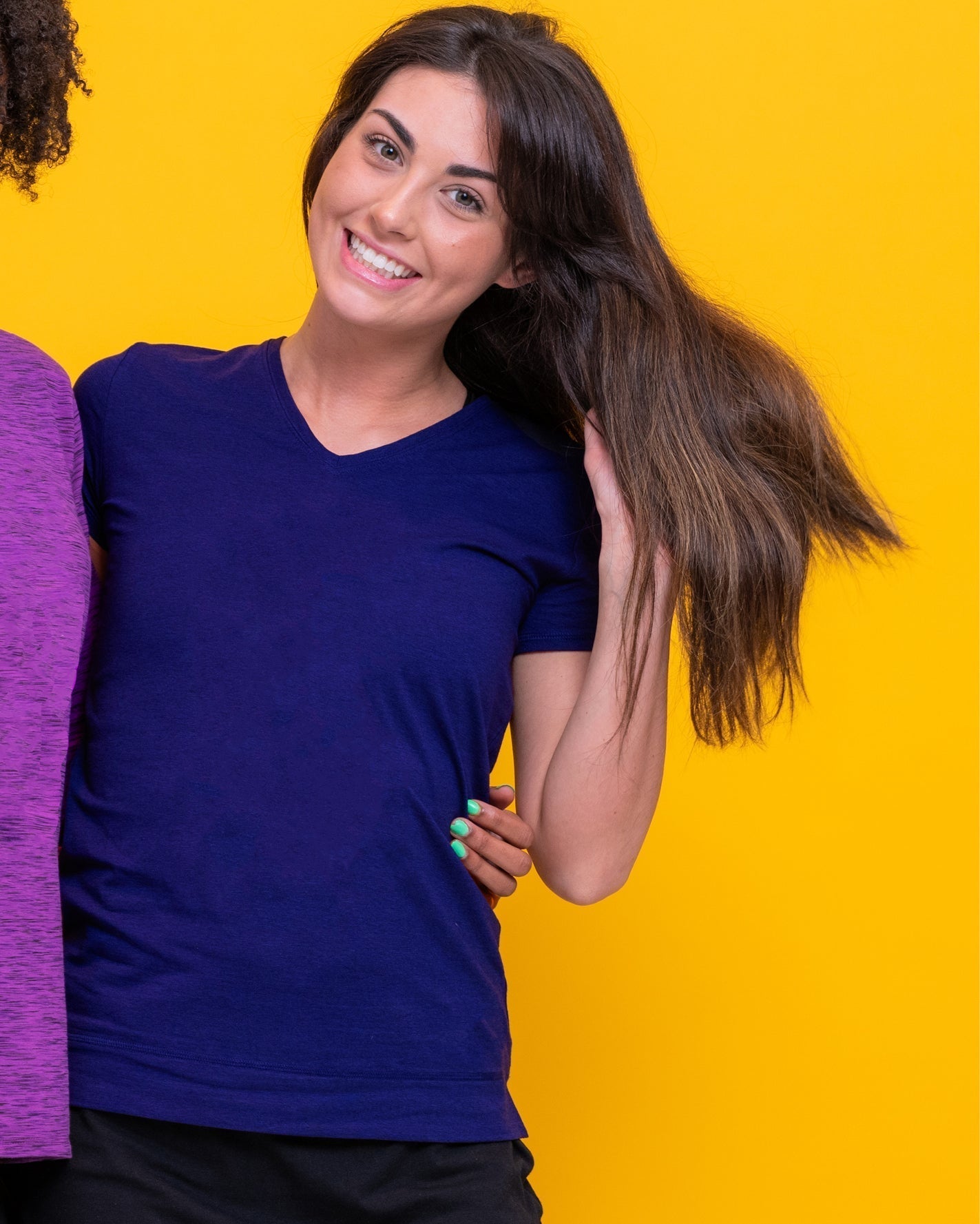 Bamboo Short Sleeve V-Neck