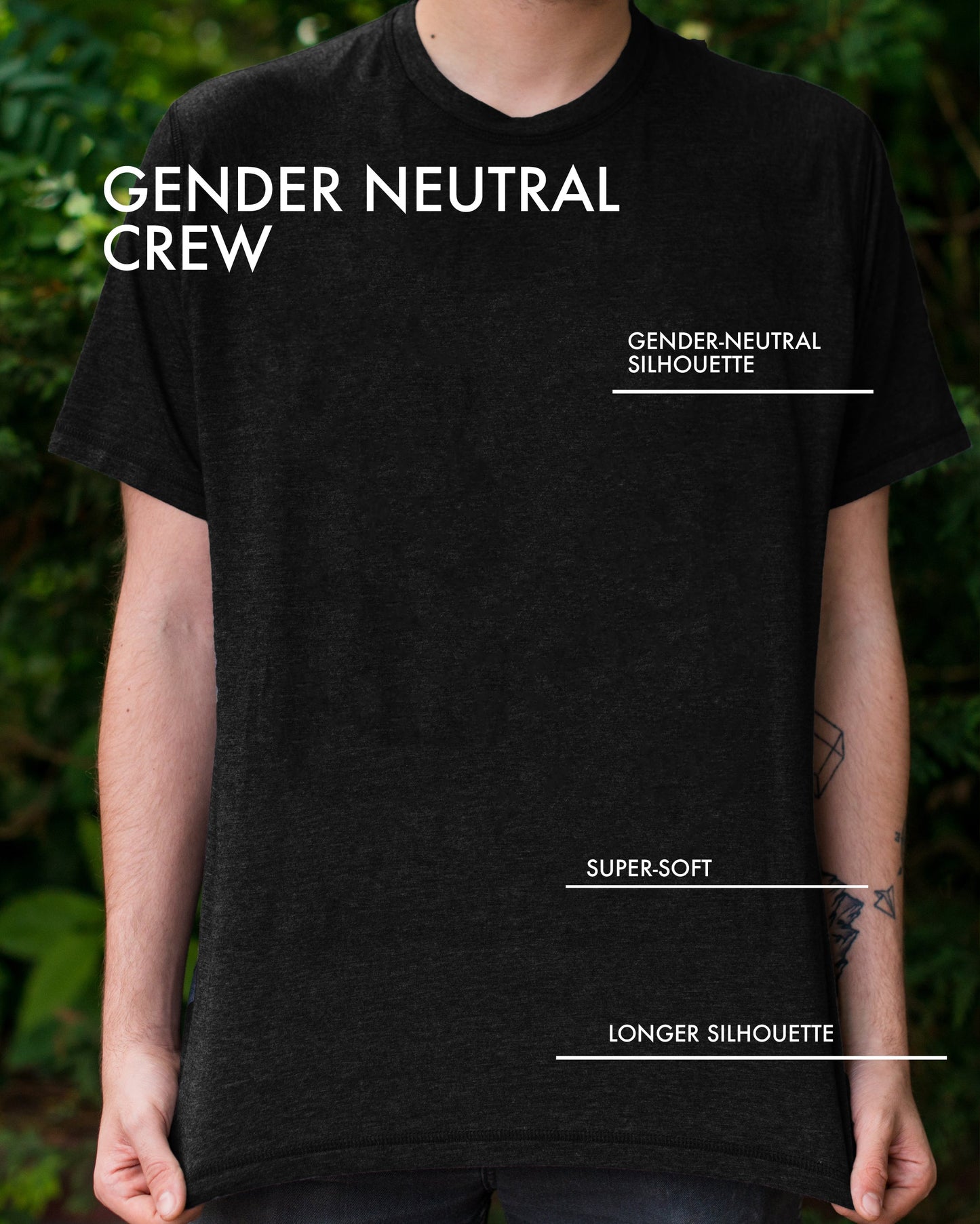 Blank Gender-Neutral Cotton Crew